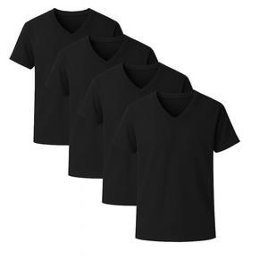 Alfani Men’s 4-Pack Regular Fit V-Neck T Shirt TAGLESS Shirts Black Small NWOT